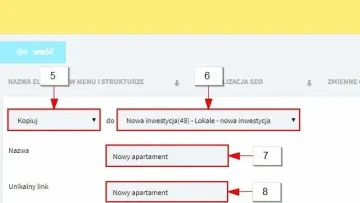 Dodawanie nowych inwestycji do strony korporacyjnej dewelopera