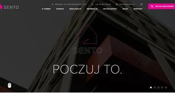 Sento S.A. - Serwis internetowy dewelopera z katalogiem inwestycji i katalogiem mieszkań