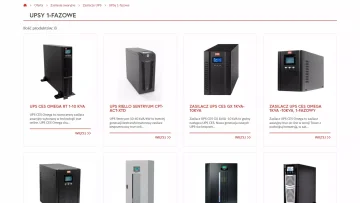 CES - strona firmowa i serwis e-commerce z branży elektroniki