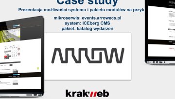 Katalog wydarzeń - Case study Events Arrow ECS (ICEberg CMS)