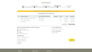Koszyk w ICEberg 4 CMS - kilkukrokowa finalizacja zamówienia