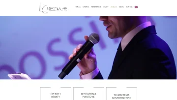 LCMedia - Łukasz Cioch - strona internetowa soloprzedsiębiorcy - konferansjera, stratega, tłumacza, trenera