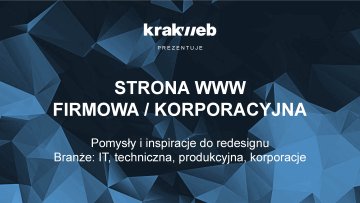 Strona firmowa / korporacyjna - pomysły i inspiracje oparte o ICEberg CMS