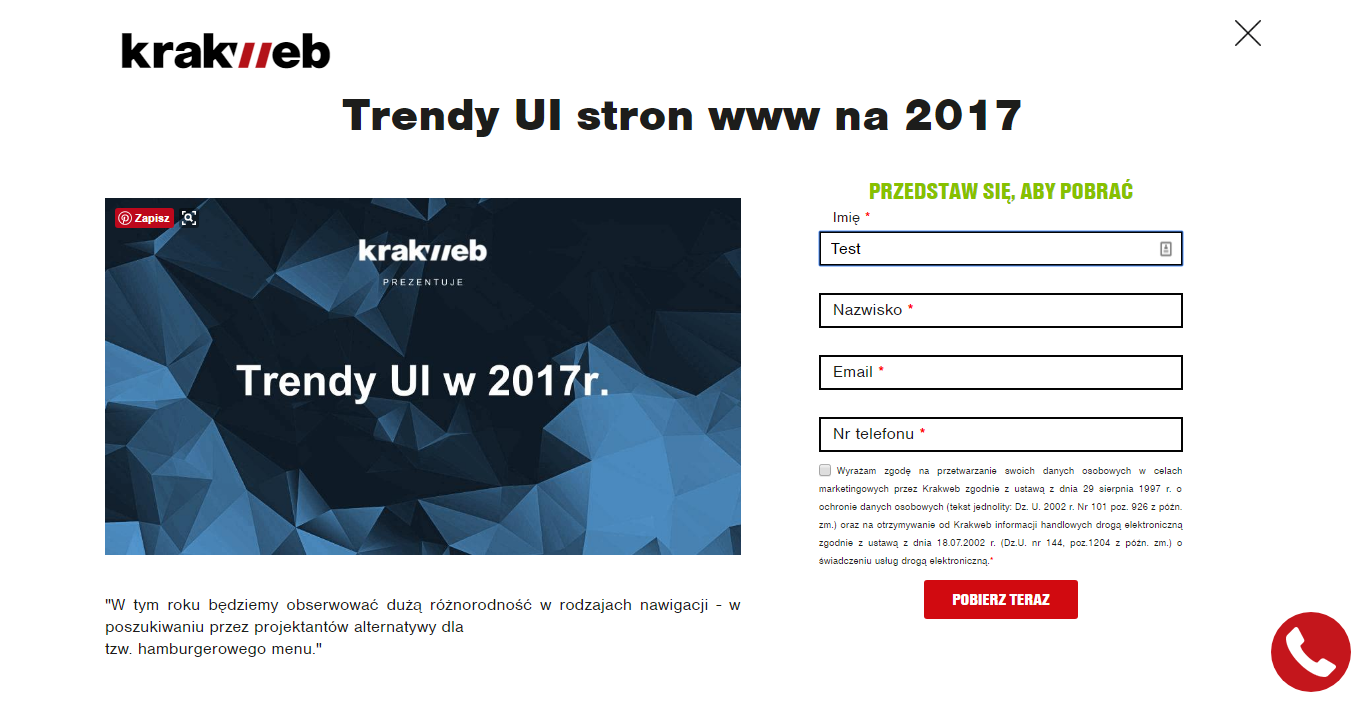 trendy UI w 2017r. - downloader Krakweb