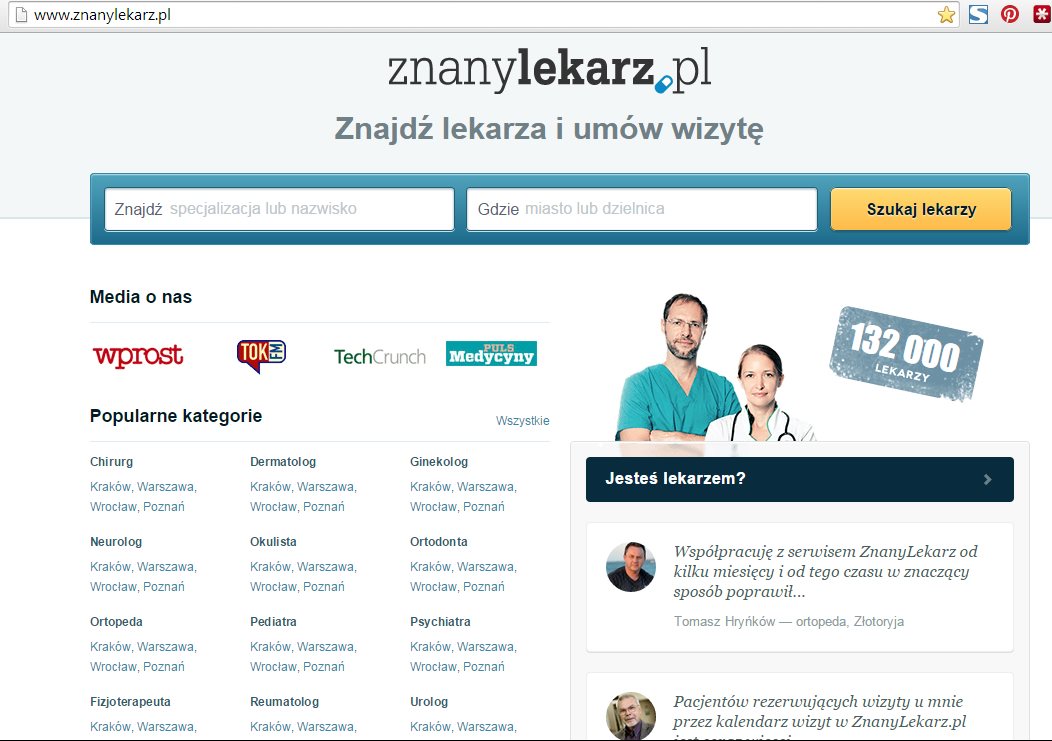 Linkowanie wewnętrzne - ZnanyLekarz.pl